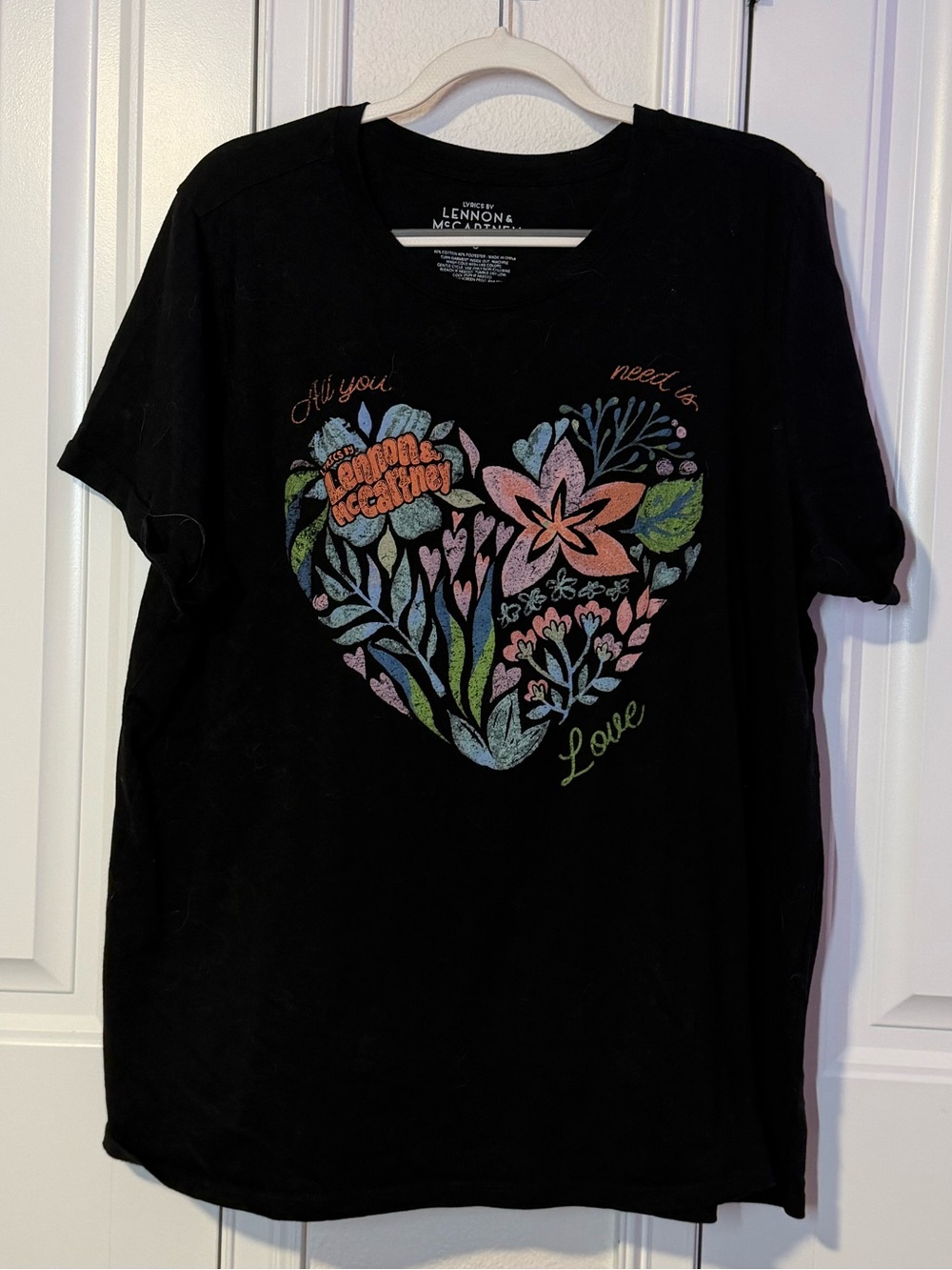 torrid Black Floral Heart Graphic Tee
